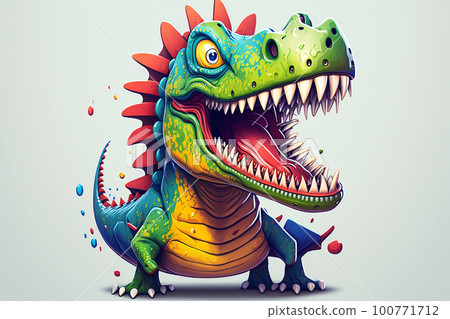 恐龍 (霸王龍) 3D 插圖貼紙風格生成 AI “AI 生成的圖像” 恐龍 (霸王龍) 3D 插圖貼紙風格生成 AI “AI 生成的圖像” 100771712