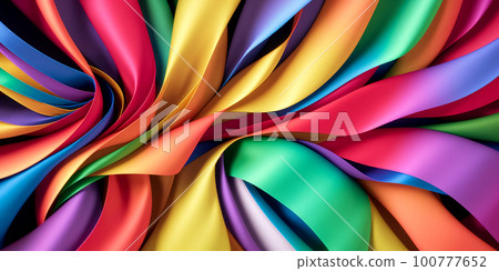 Abstract background of colorful ribbons 100777652