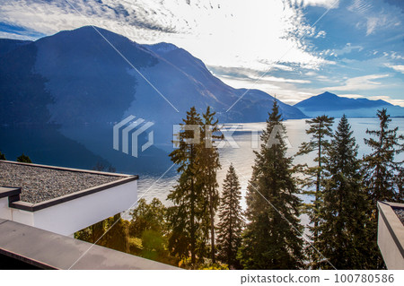 Lake Lugano from Olive trail Lake Lugano from Olive trail 100780586