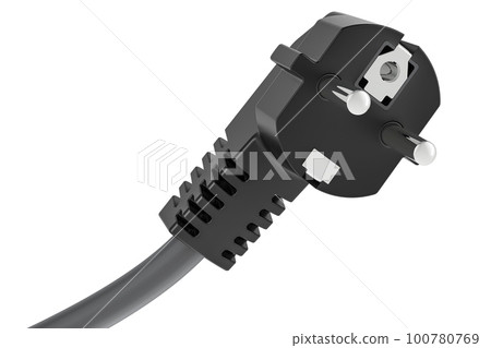 Electric plug, 3D rendering Electric plug, 3D rendering 100780769