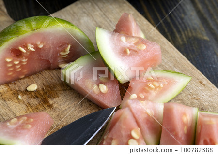 not sweet not ripe cut watermelon not sweet not ripe cut watermelon 100782388
