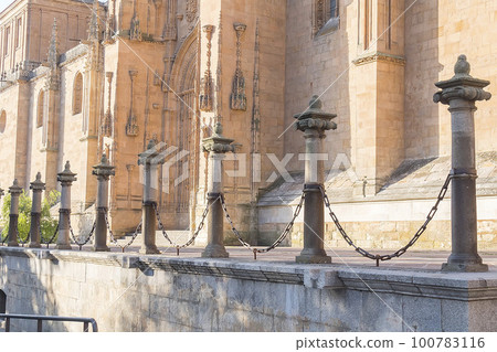 Photo detail of part of the Salamanca catedral in Spain 100783116