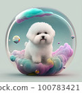 Fantasy 3D Bichon Frize 100783421