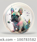 Fantasy 3D French Bulldog 100783582