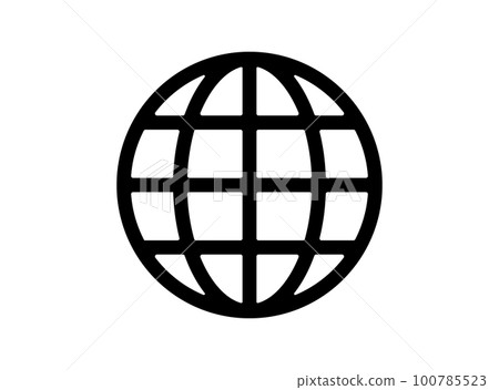 earth icon internet network vector illustration earth icon internet network vector illustration 100785523