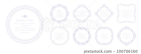 Elegant wedding card material collection inspired by summer 100786160