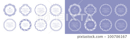 Elegant wedding card material collection inspired by summer 100786167