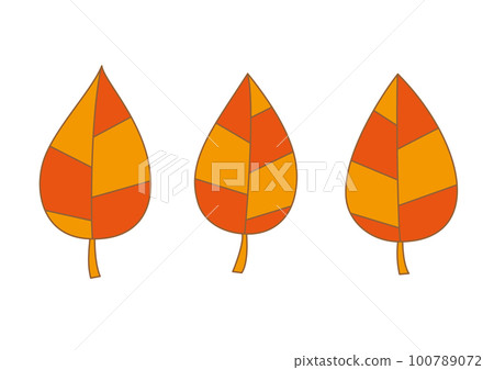 Leaf illustration set (dead leaves) Leaf illustration set (dead leaves) 100789072