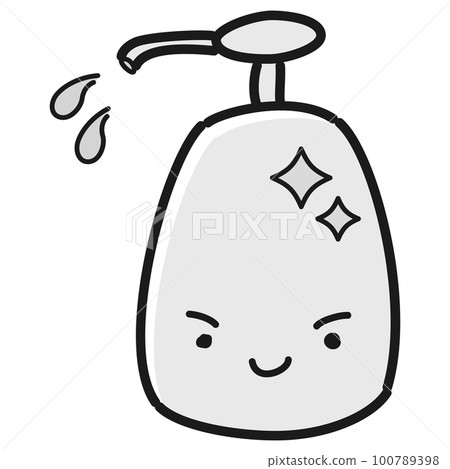 酒精消毒噴霧瓶字(黑白) 酒精消毒噴霧瓶字(黑白) 100789398
