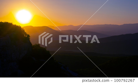 juicy sunrise in the mountains juicy sunrise in the mountains 100792267