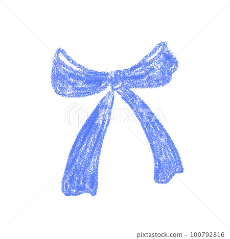 藍絲帶的插圖 100792816