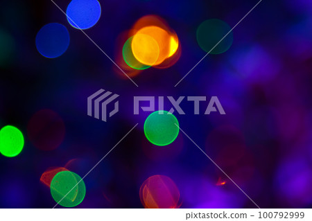 background blurred abstraction of colored lanterns and decorations. background blurred abstraction of colored lanterns and decorations. 100792999