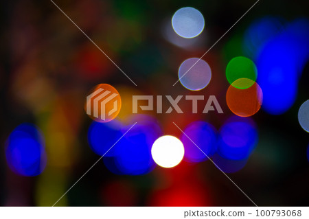 background blurred abstraction of colored lanterns and decorations. background blurred abstraction of colored lanterns and decorations. 100793068