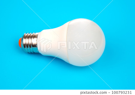 white LED lamp. electricity in modern devices 100793231