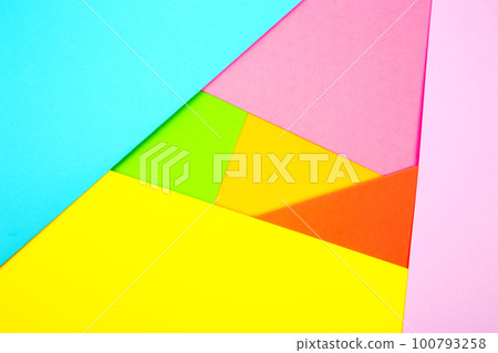 Colored paper set. creativity and creativity. background geometric abstraction Colored paper set. creativity and creativity. background geometric abstraction 100793258