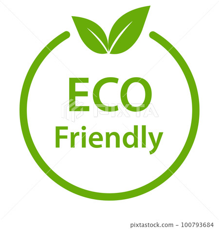 Eco friendly icon vector for graphic design, logo, website, social media, mobile app, UI illustration 100793684