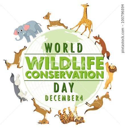 World Wildlife Conservation Day Poster Template 100796894