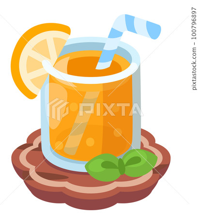 橙汁插圖_古龍水和可愛的簡單食物矢量圖 橙汁插圖_古龍水和可愛的簡單食物矢量圖 100796897