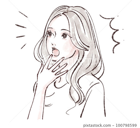 女性插畫素材 女性插畫素材 100798599