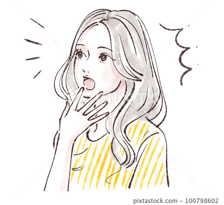 女性插畫素材 女性插畫素材 100798602