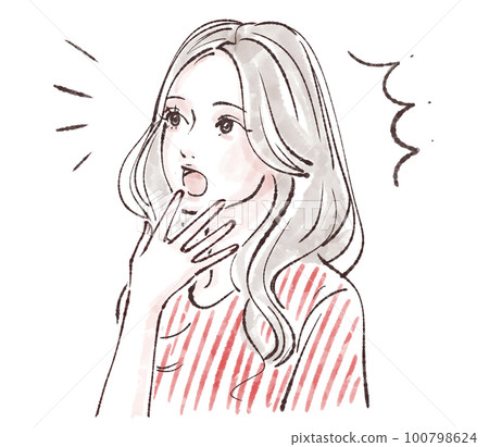 女性插畫素材 100798624