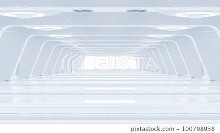 Scientific laboratory white room or Sci-Fi corridor white color. Science elements and Technology background. Can be used in education, science industry background. Scientific laboratory white room or Sci-Fi corridor white color. Science elements and Technology background. Can be used in education, science industry background. 100798938