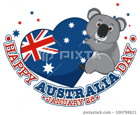 Happy Australia Day Banner Design Happy Australia Day Banner Design 100799021