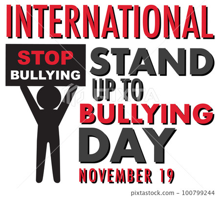 International stand up to bullying day poster design International stand up to bullying day poster design 100799244