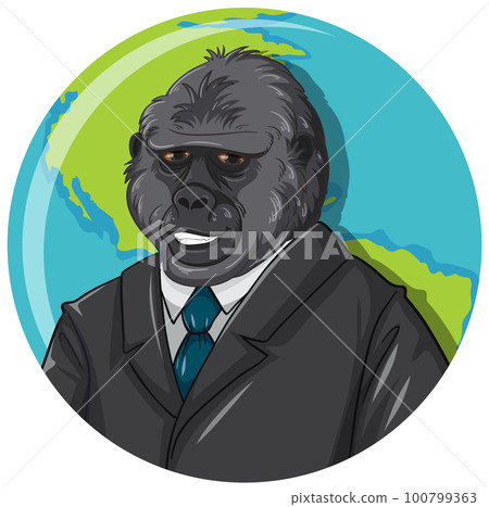 National Gorilla Suit Day Cartoon Concept 100799363