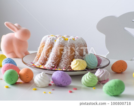 Easter cake with decor Easter cake with decor 100800718
