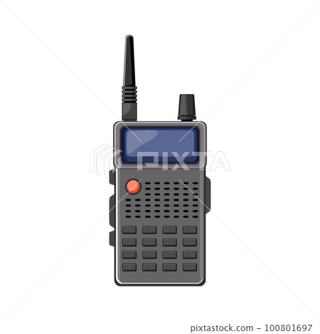 technology radio transceiver cartoon vector illustration 100801697