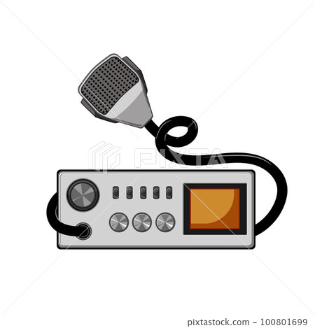 security radio transceiver cartoon vector illustration 100801699