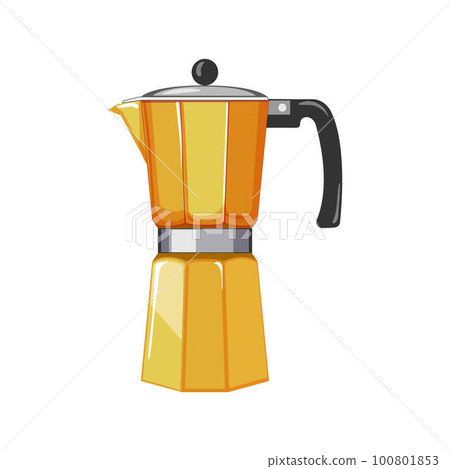 beverage moka pot coffee cartoon vector illustration beverage moka pot coffee cartoon vector illustration 100801853