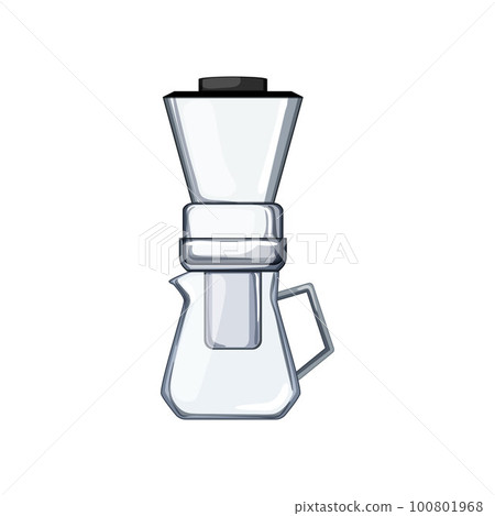 glass ice drip coffee cartoon vector illustration 100801968