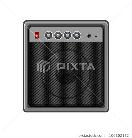 volume guitar amplifier cartoon vector illustration 100802182
