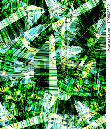 Green crystal-like mirror and glass-like image pattern Green crystal-like mirror and glass-like image pattern 100802260