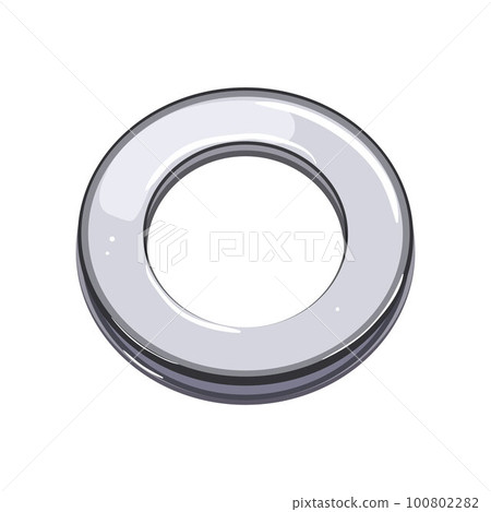 round grommet ring cartoon vector illustration 100802282