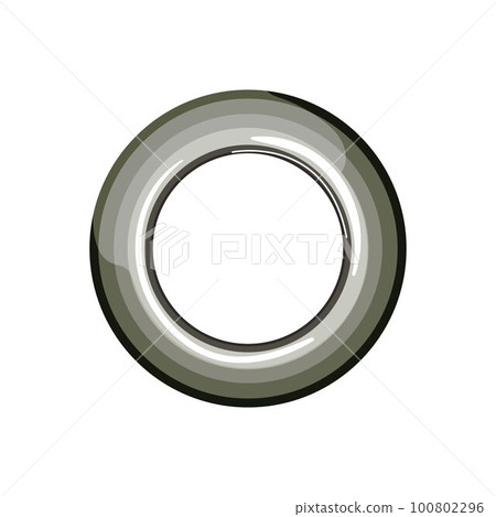 label grommet ring cartoon vector illustration 100802296
