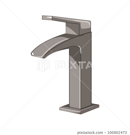 tap bathroom faucet cartoon vector illustration 100802473