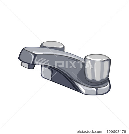 interior bathroom faucet cartoon vector illustration interior bathroom faucet cartoon vector illustration 100802476