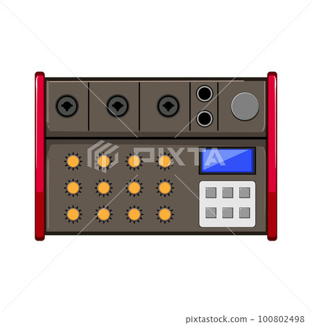 studio audio mixer cartoon vector illustration 100802498