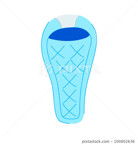 adventure sleeping bag cartoon vector illustration adventure sleeping bag cartoon vector illustration 100802636