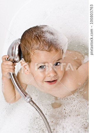 Portrait of happy  child 100803763