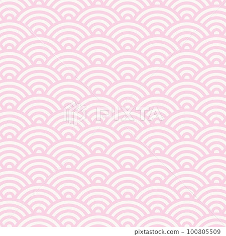 Japanese style illustration background ☆ Qinghai wave ☆ Vector material Japanese style illustration background ☆ Qinghai wave ☆ Vector material 100805509