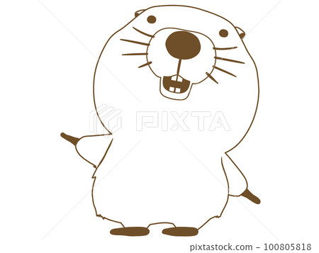 河狸微笑著引導 100805818