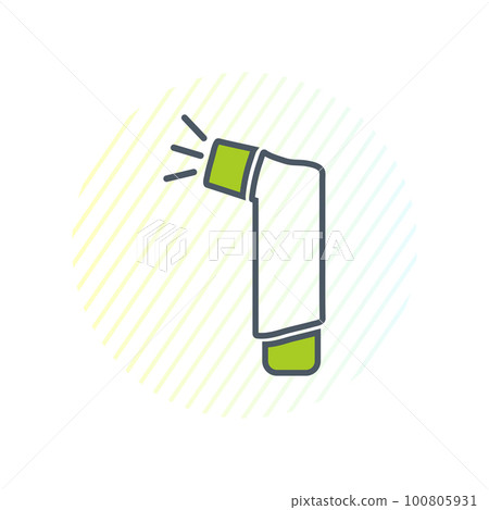 Inhaler Line Icon. Editable Vector Symbol Illustration. 100805931