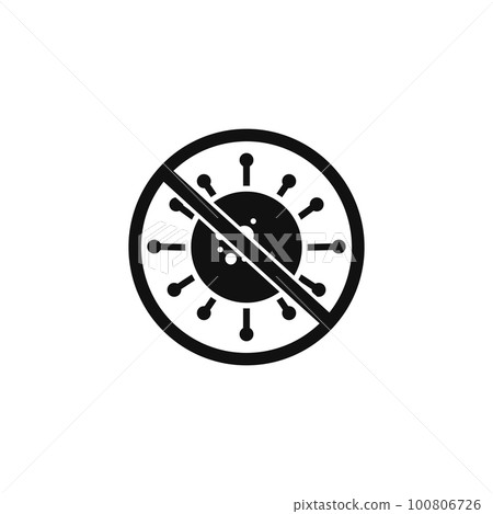 Antivirus, Antibacterial Icon. Flat style vector EPS. Antivirus, Antibacterial Icon. Flat style vector EPS. 100806726