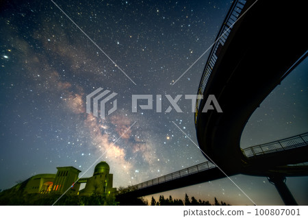 Spring Milky Way at Hoshinomura Observatory, Tamura City, Fukushima Prefecture 100807001