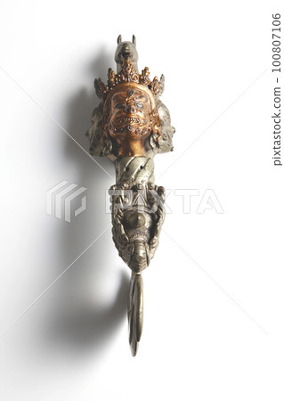 Vajra Pestle of Tibetan Buddhism Dorje Bajera Cartari of Rare Bato Guanyin 100807106