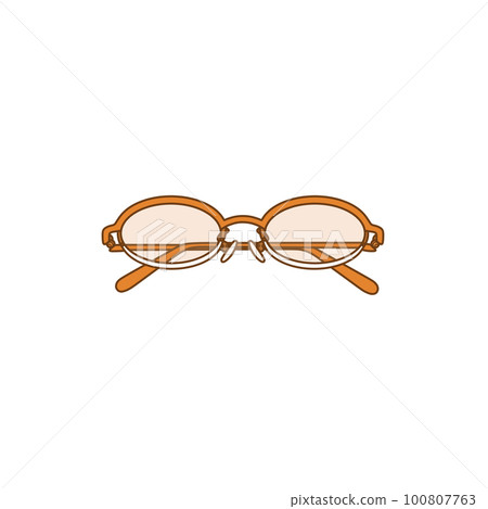 Illustration of brown glasses (sunglasses) Illustration of brown glasses (sunglasses) 100807763